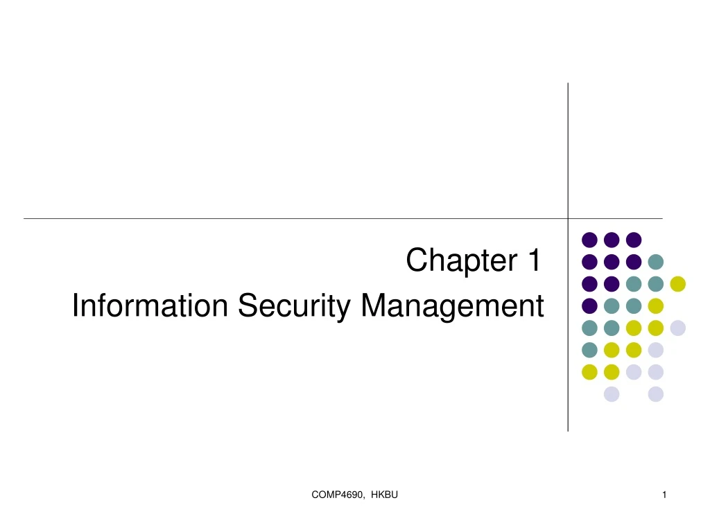 chapter 1 information security management