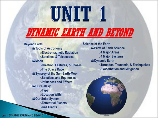 Beyond Earth Tools of Astronomy Electromagnetic Radiation Satellites &amp; Telescopes Moon