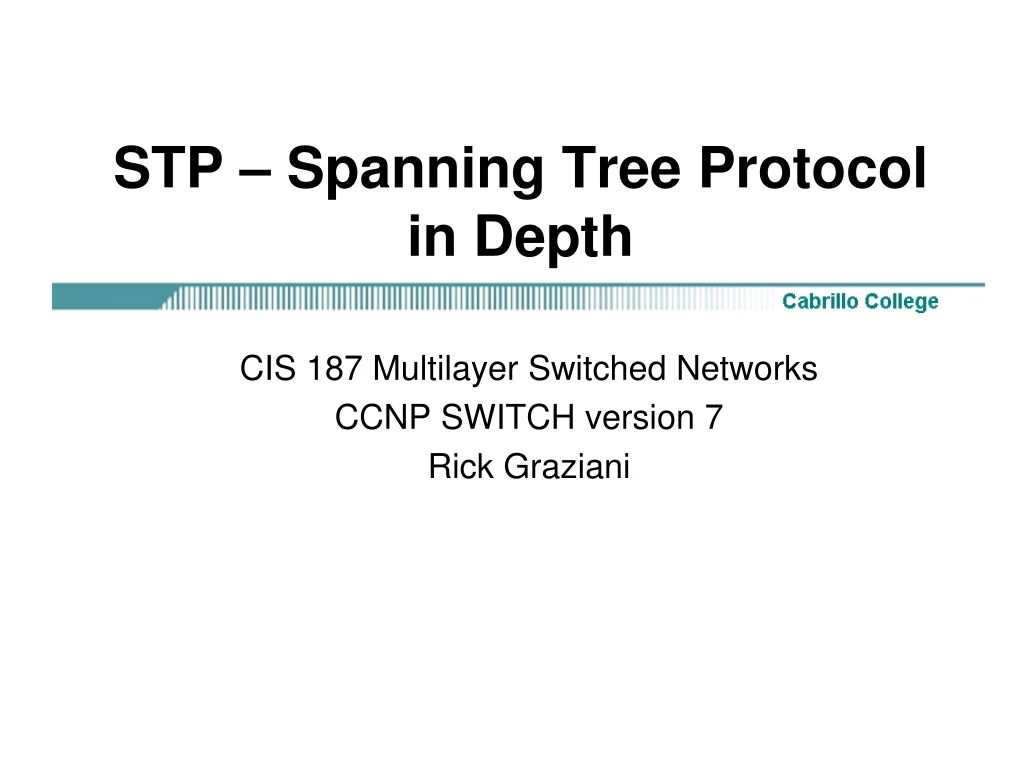 stp spanning tree protocol in depth