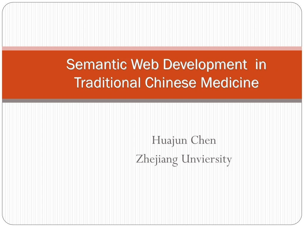 semantic web development in traditional chinese medicine