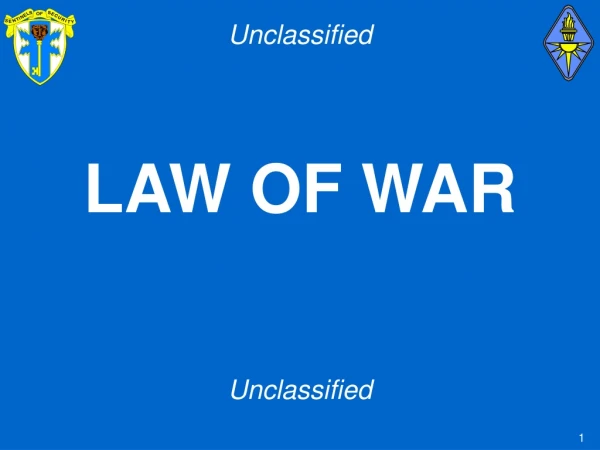 LAW OF WAR