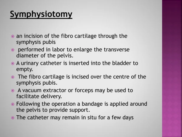 Symphysiotomy