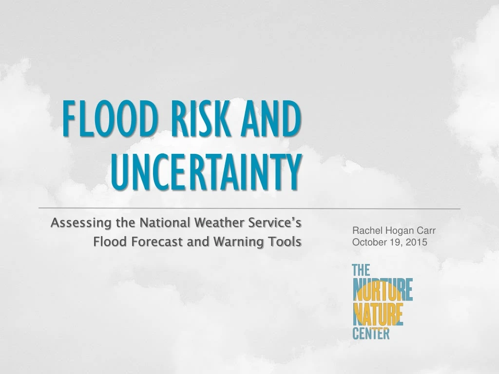 flood risk and uncertainty