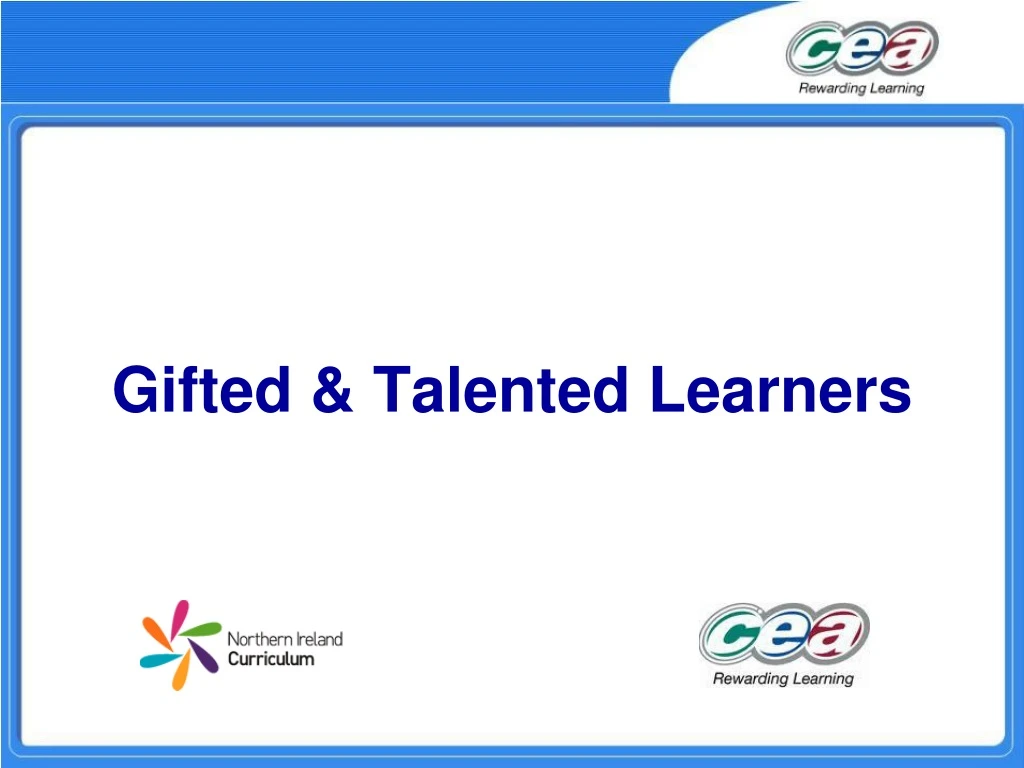 gifted talented learners