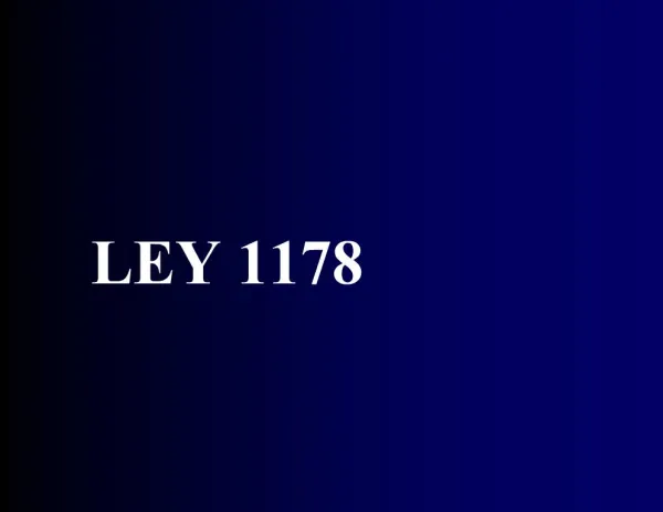 LEY 1178