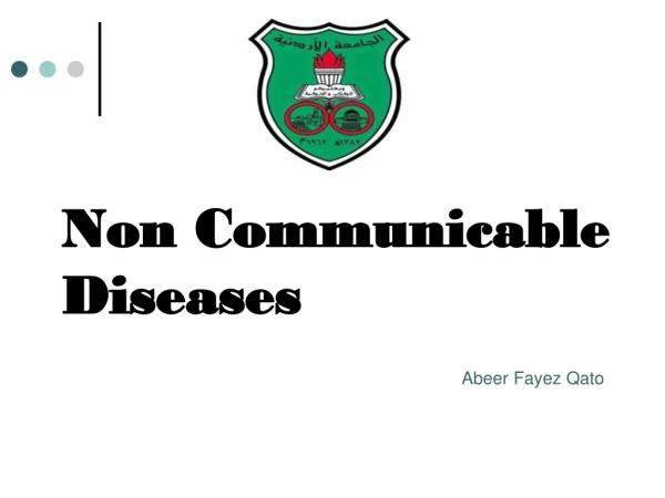 Non Communicable Diseases