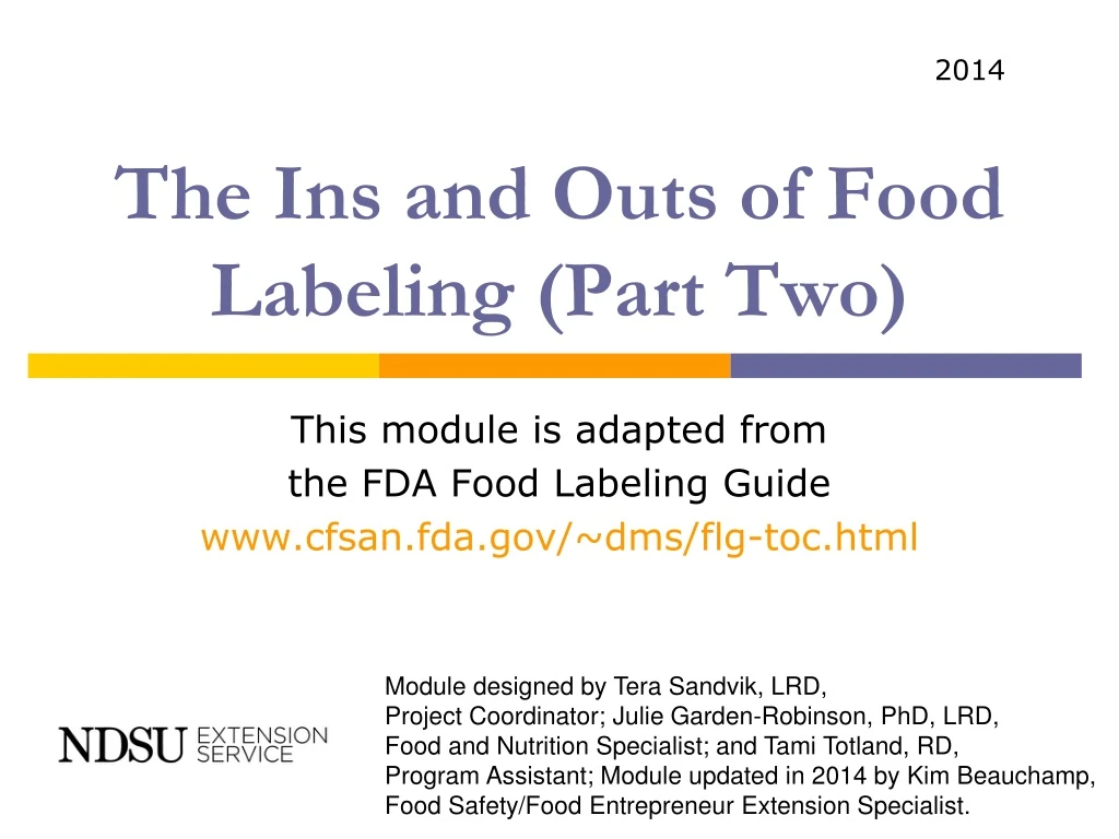 the ins and outs of food labeling part two