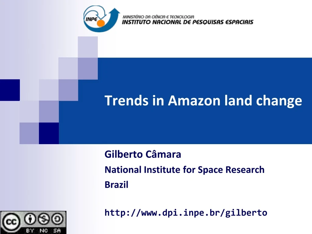 trends in amazon land change