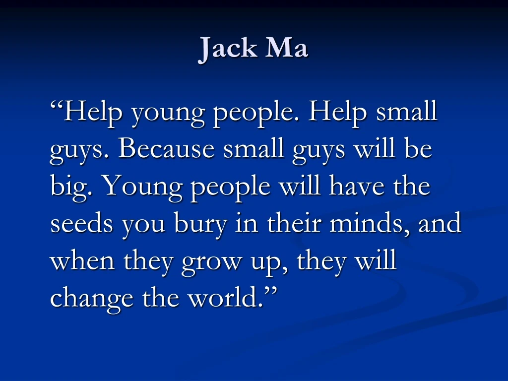 jack ma