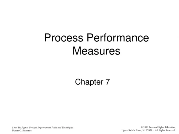 Process Performance Measures
