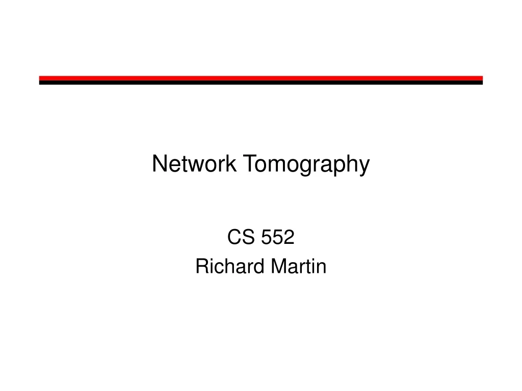 network tomography