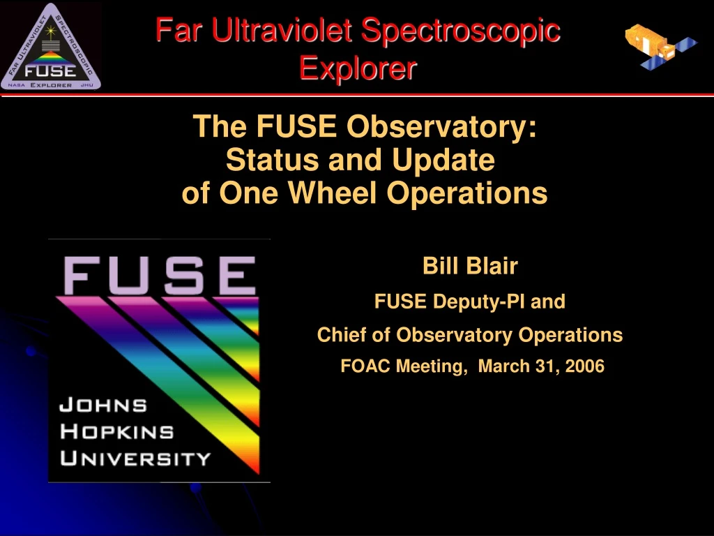 far ultraviolet spectroscopic explorer