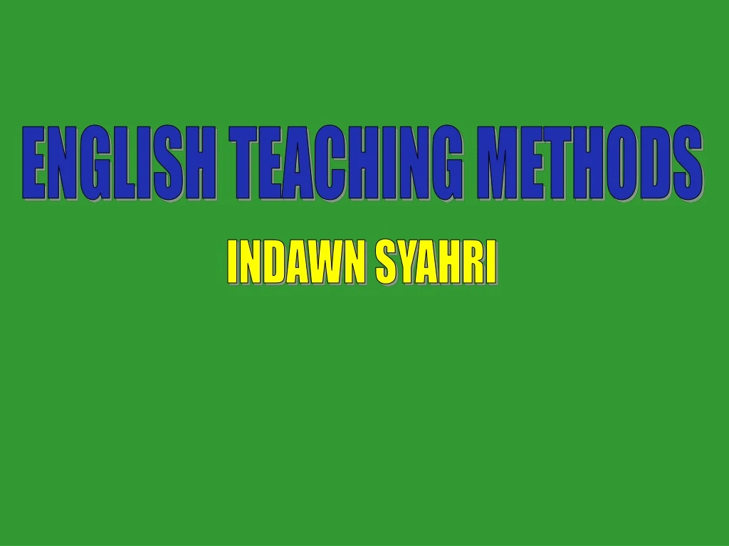 english teaching methods