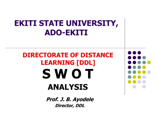 S W O T  ANALYSIS