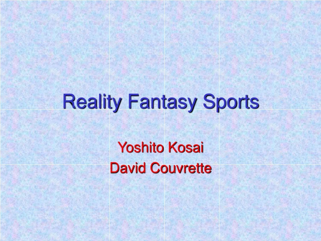 reality fantasy sports