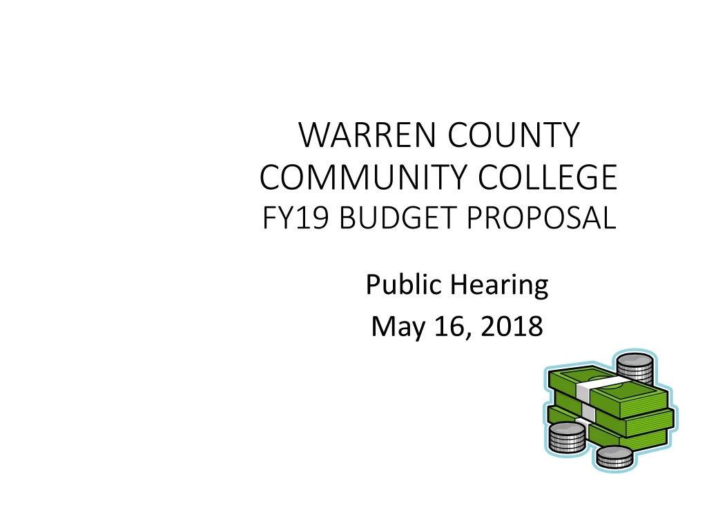 warren county community college fy19 budget proposal