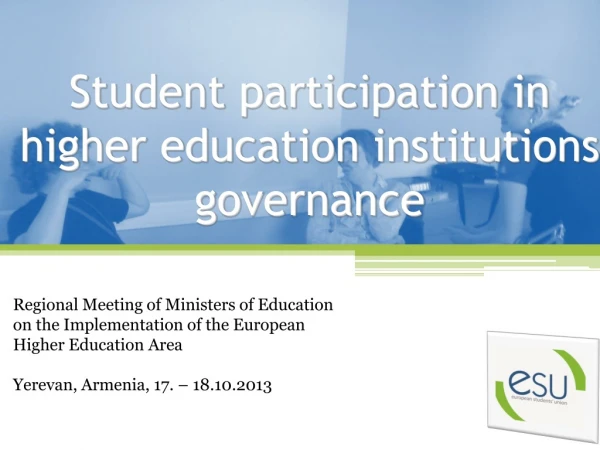 Student participation in higher education institutions governance
