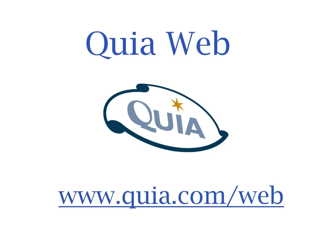 quia web