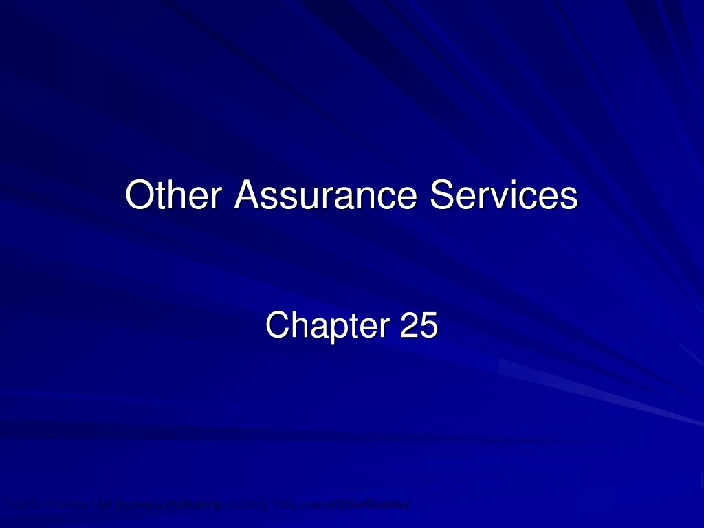 other assurance services