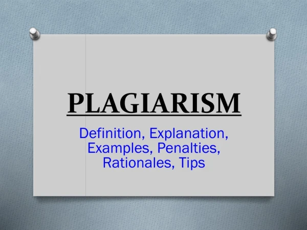 PLAGIARISM