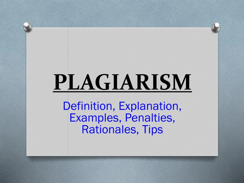 plagiarism