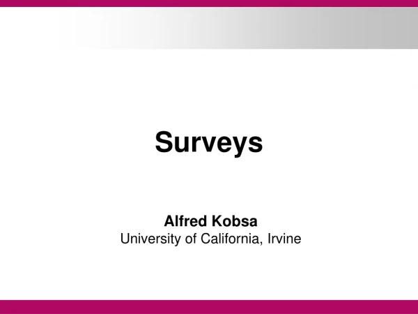 Surveys