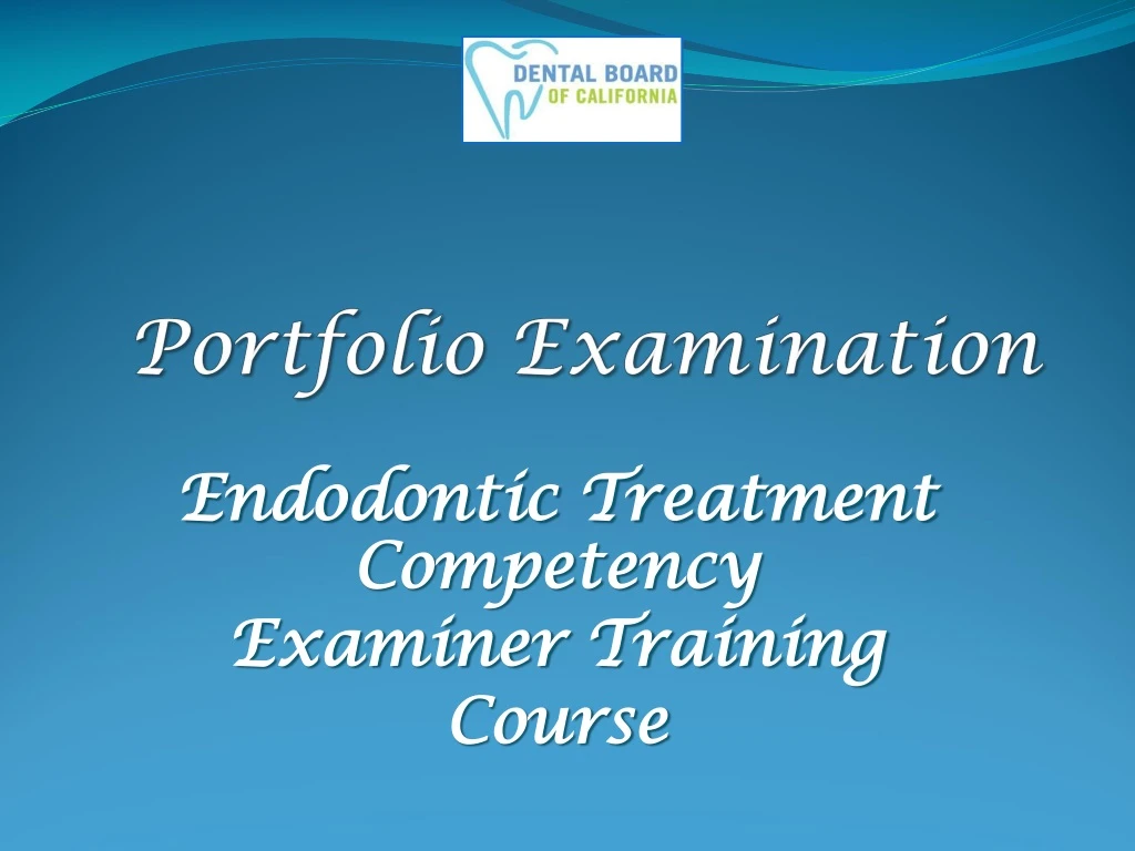 portfolio examination