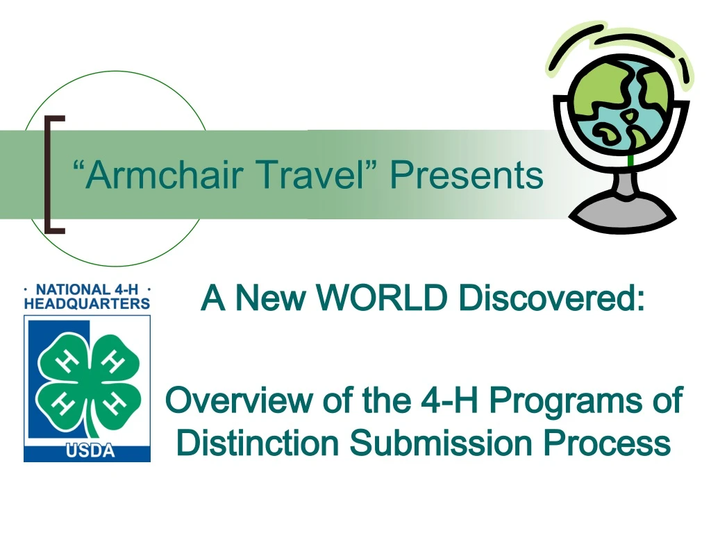 armchair travel presents