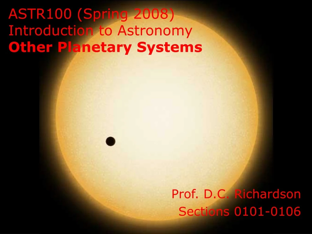 astr100 spring 2008 introduction to astronomy other planetary systems