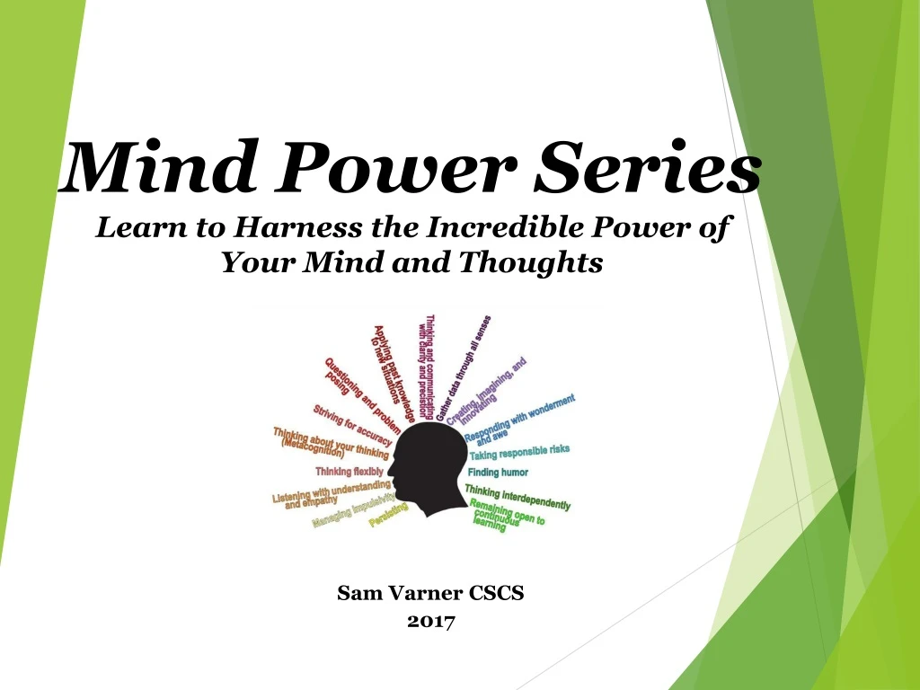 mind power series learn to harness the incredible power of your mind and thoughts