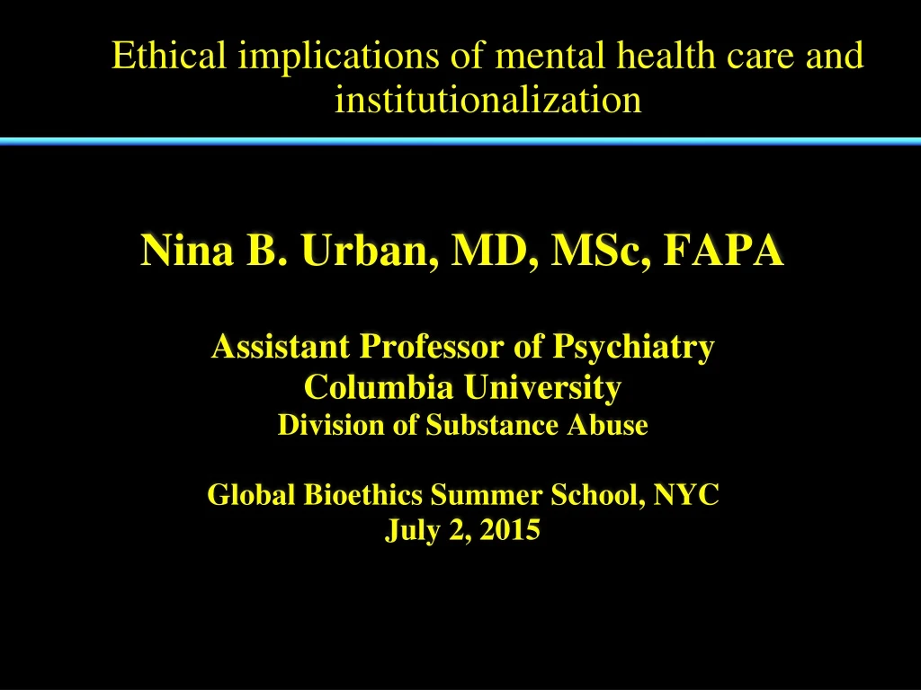 ethical implications of mental health care