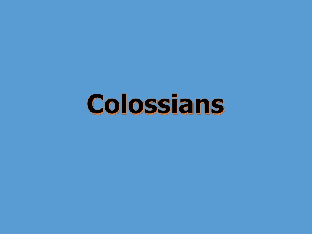 colossians