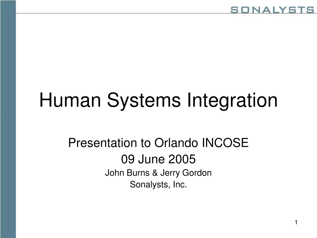 human systems integration