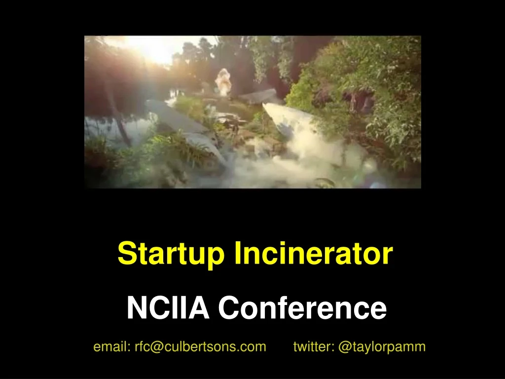 startup incinerator