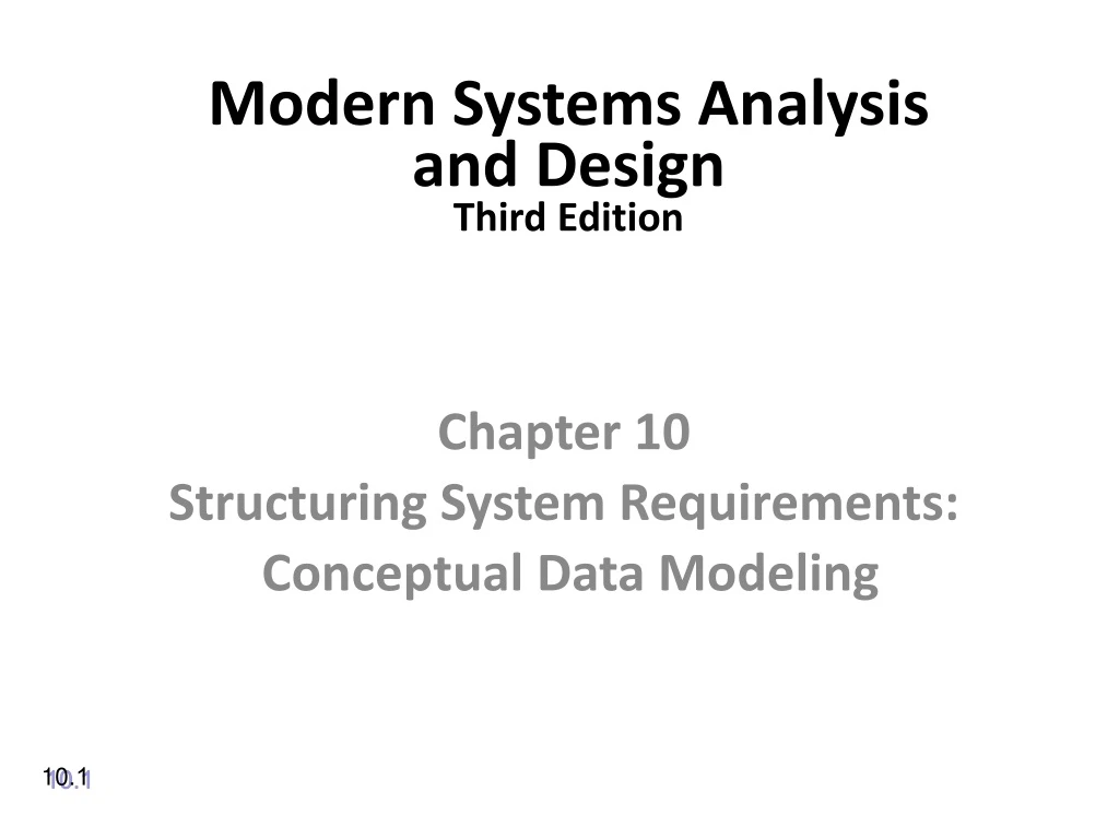 modern systems analysis and design third edition