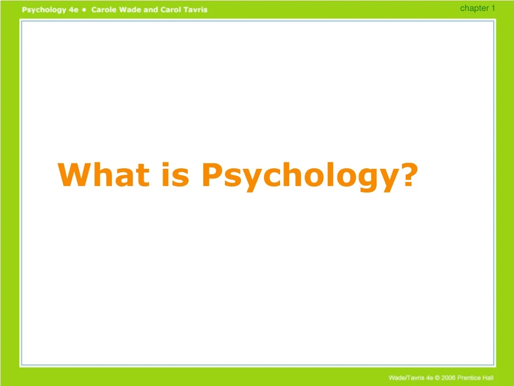 what is psychology