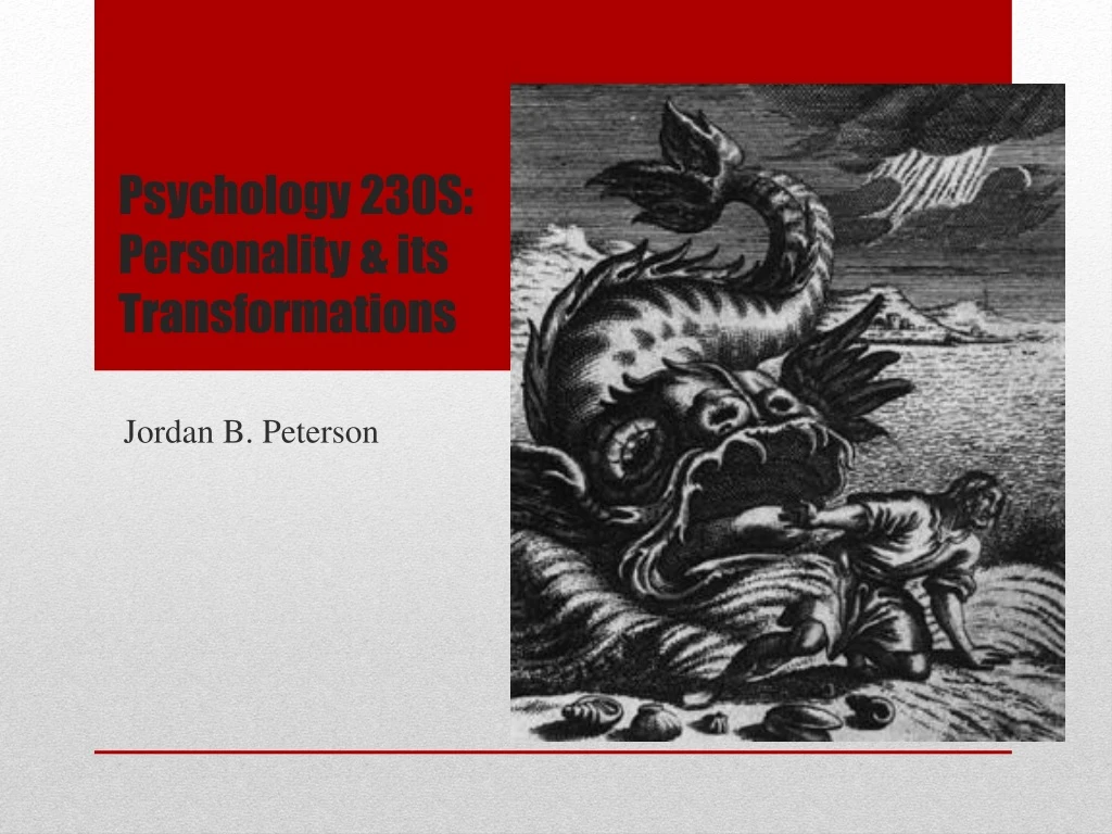 psychology 230s personality its transformations