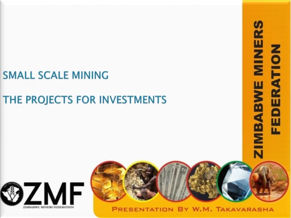 SMALL SCALE MINING  THE PROJECTS FOR INVESTMENTS