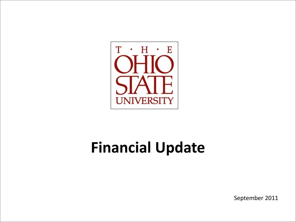 financial update