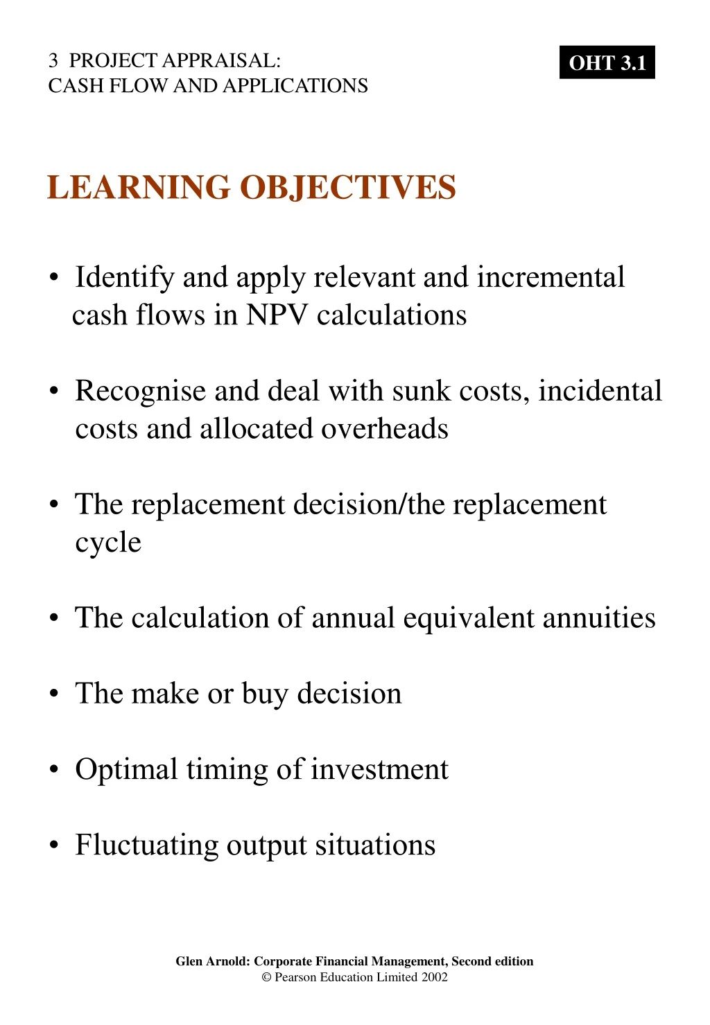 learning objectives