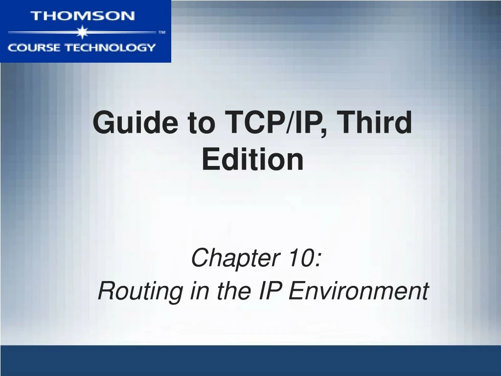 guide to tcp ip third edition