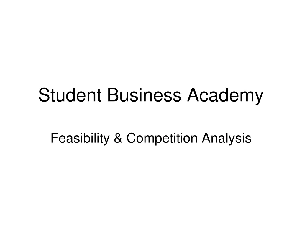 student business academy