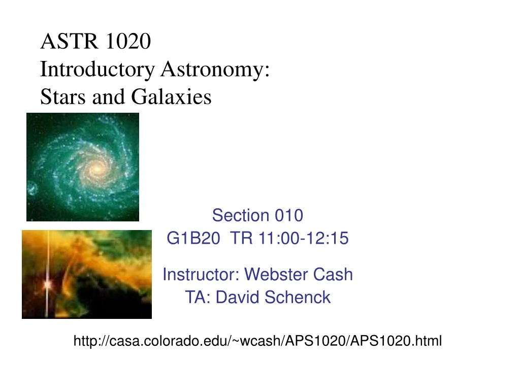 astr 1020 introductory astronomy stars and galaxies