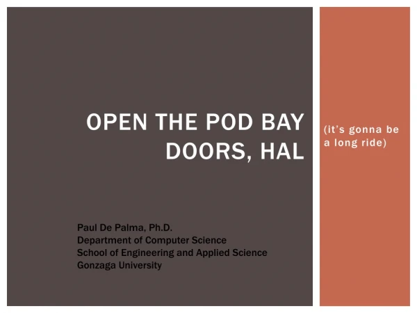Open The Pod Bay Doors, Hal
