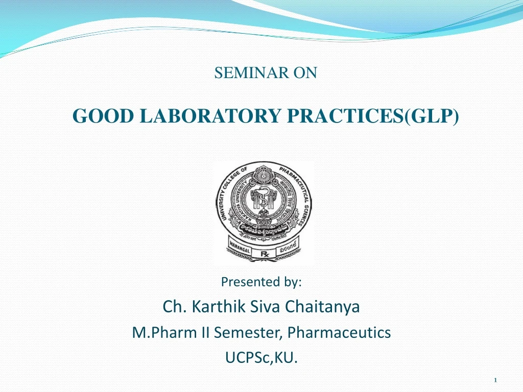 seminar on good laboratory practices glp