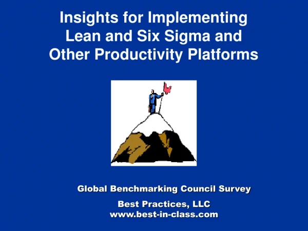 Global Benchmarking Council Survey Best Practices, LLC best-in-class