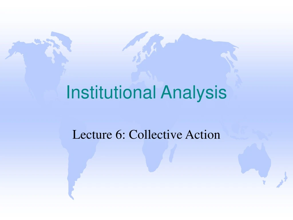 institutional analysis