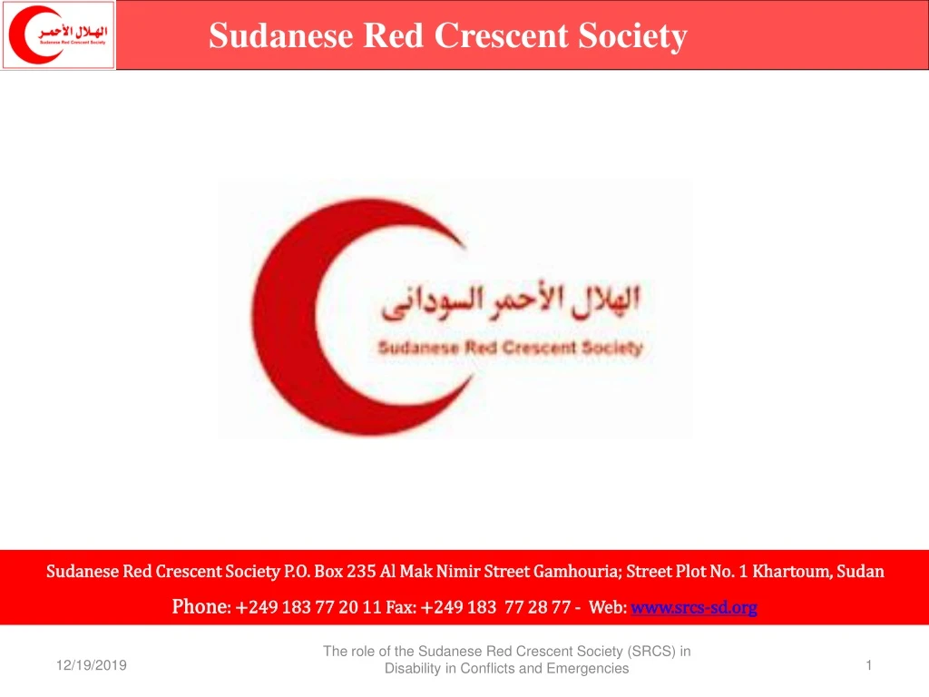 sudanese red crescent society