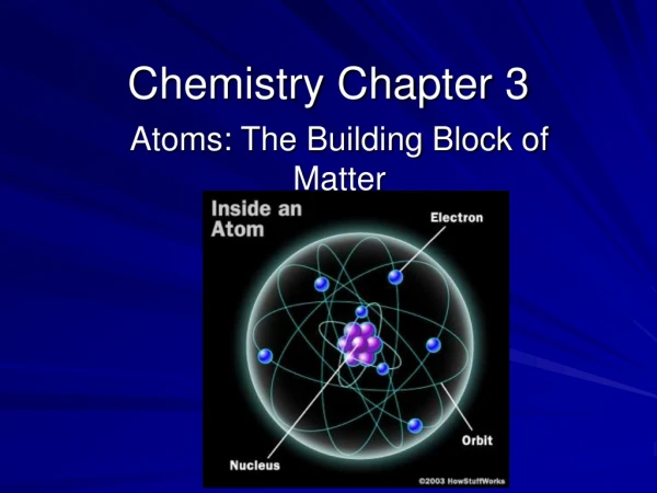 Chemistry Chapter 3