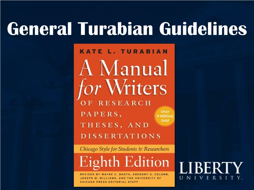 general turabian guidelines